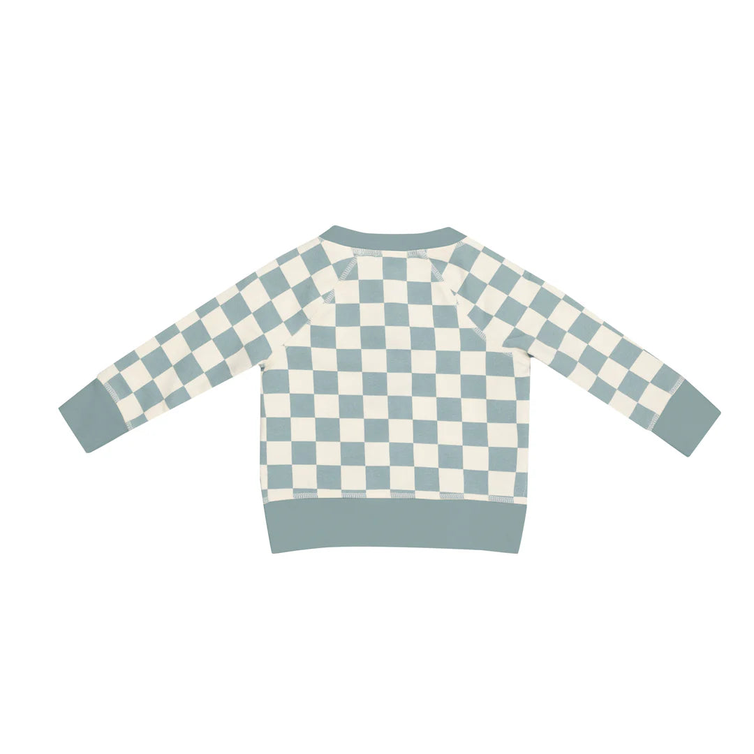 Gray Mist Checkerboard Raglan Set