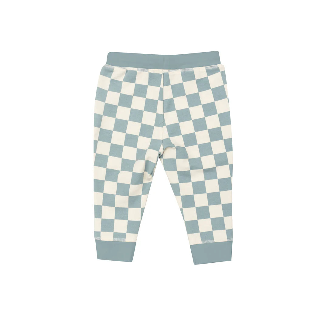 Gray Mist Checkerboard Raglan Set