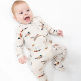 Brown Ducks Footed Zipper PJ’s