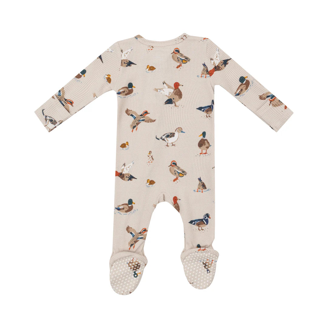 Brown Ducks Footed Zipper PJ’s