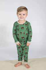 Green Buck L/S Bamboo Pajamas