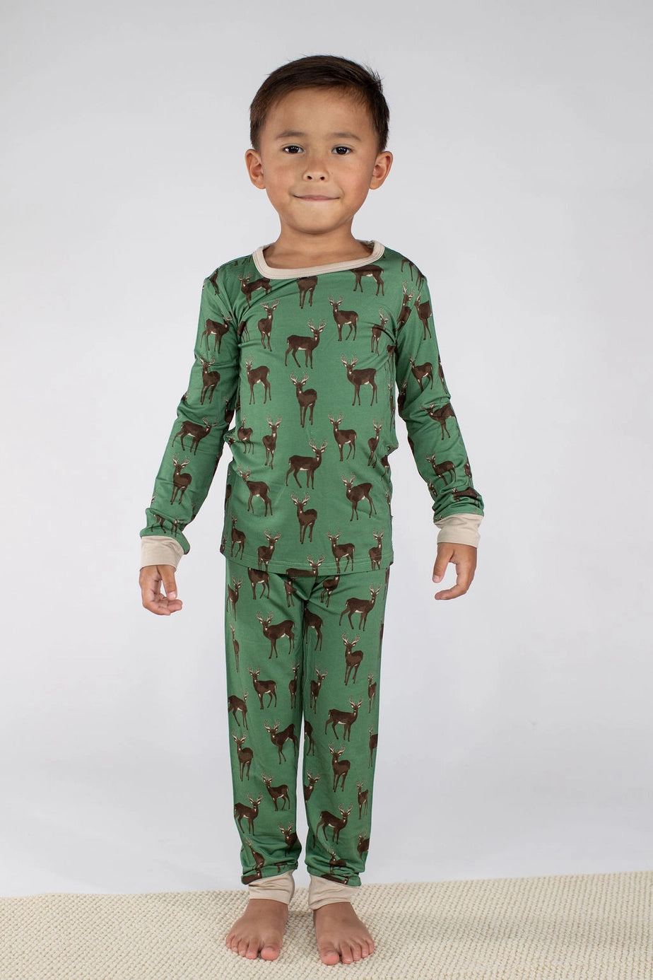 Green Buck L/S Bamboo Pajamas