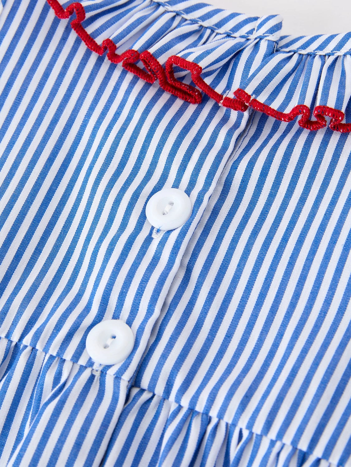 4th of July Flag Smocked Bow Romper