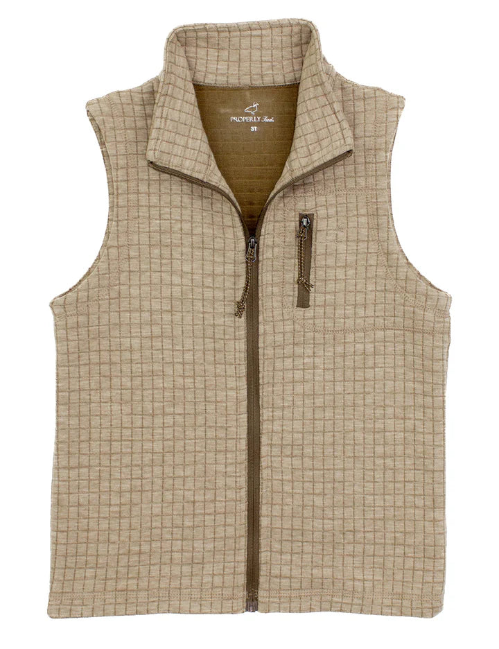 Boys Delta White Oak Vest