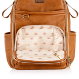 Itzy Ritzy Cognac Boss Plus Backpack Diaper Bag