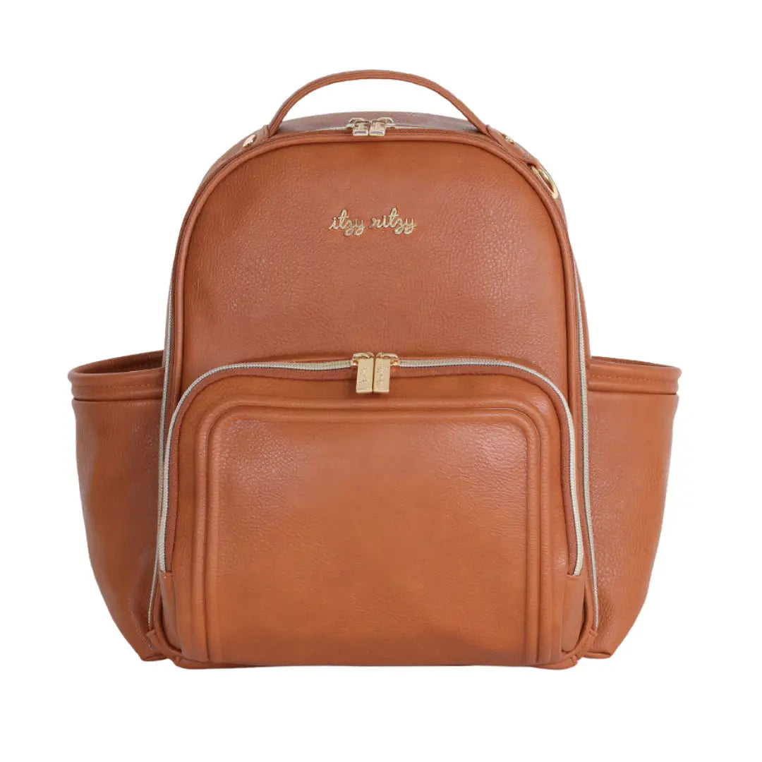 Cognac Mini Plus Backpack Diaper Bag