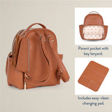 Cognac Mini Plus Backpack Diaper Bag