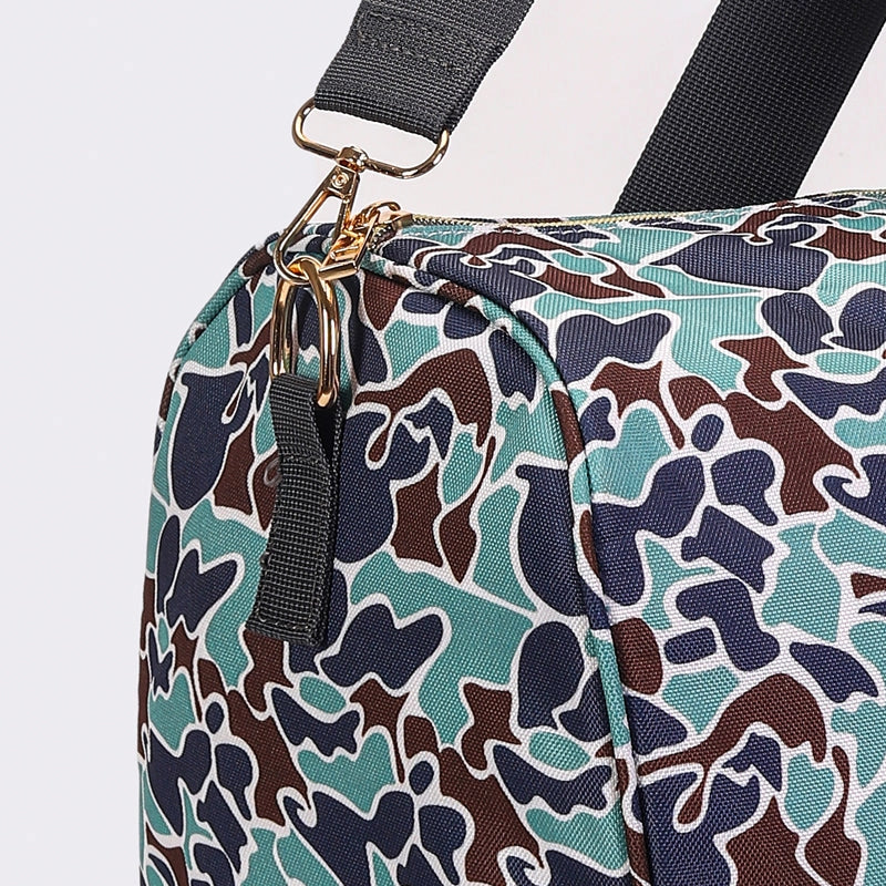 Blue & Green Camo Duffle Bag