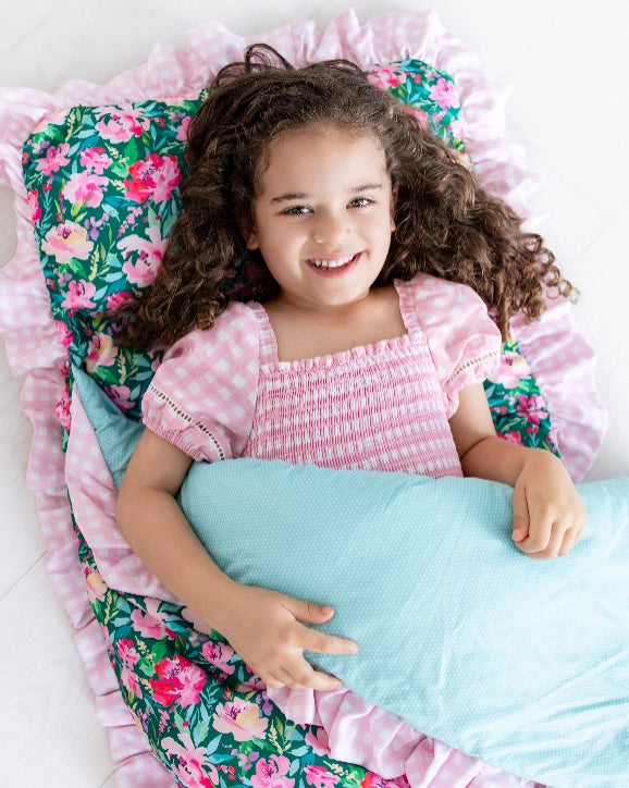 Peony Floral Nap Mat - PREORDER