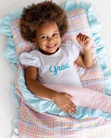 Pink Plaid Nap Mat - PREORDER
