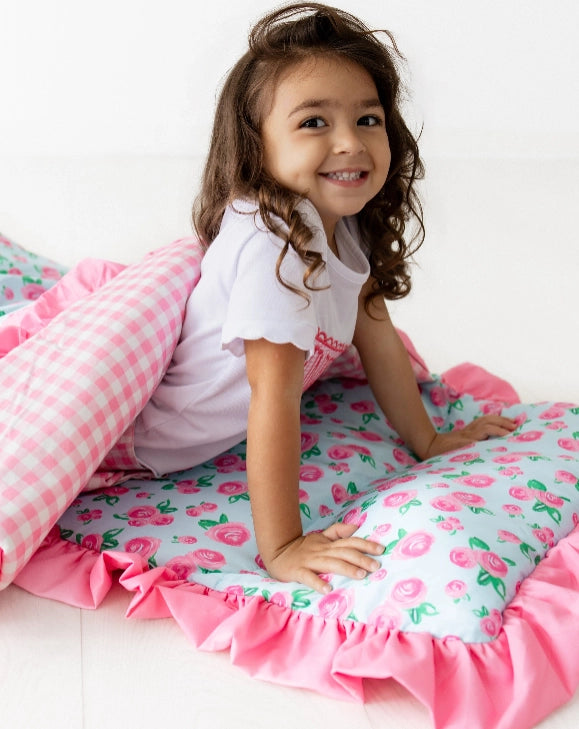 Watercolor Roses Nap Mat - PREORDER