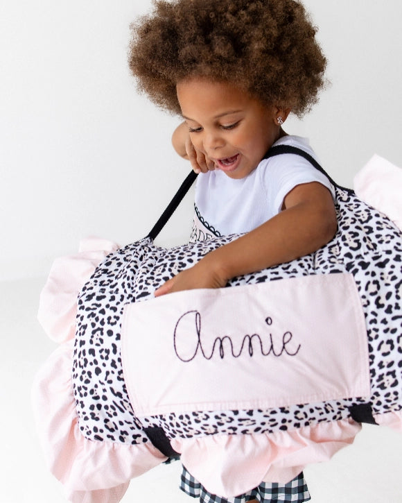 Leopard & Gingham Nap Mat - PREORDER
