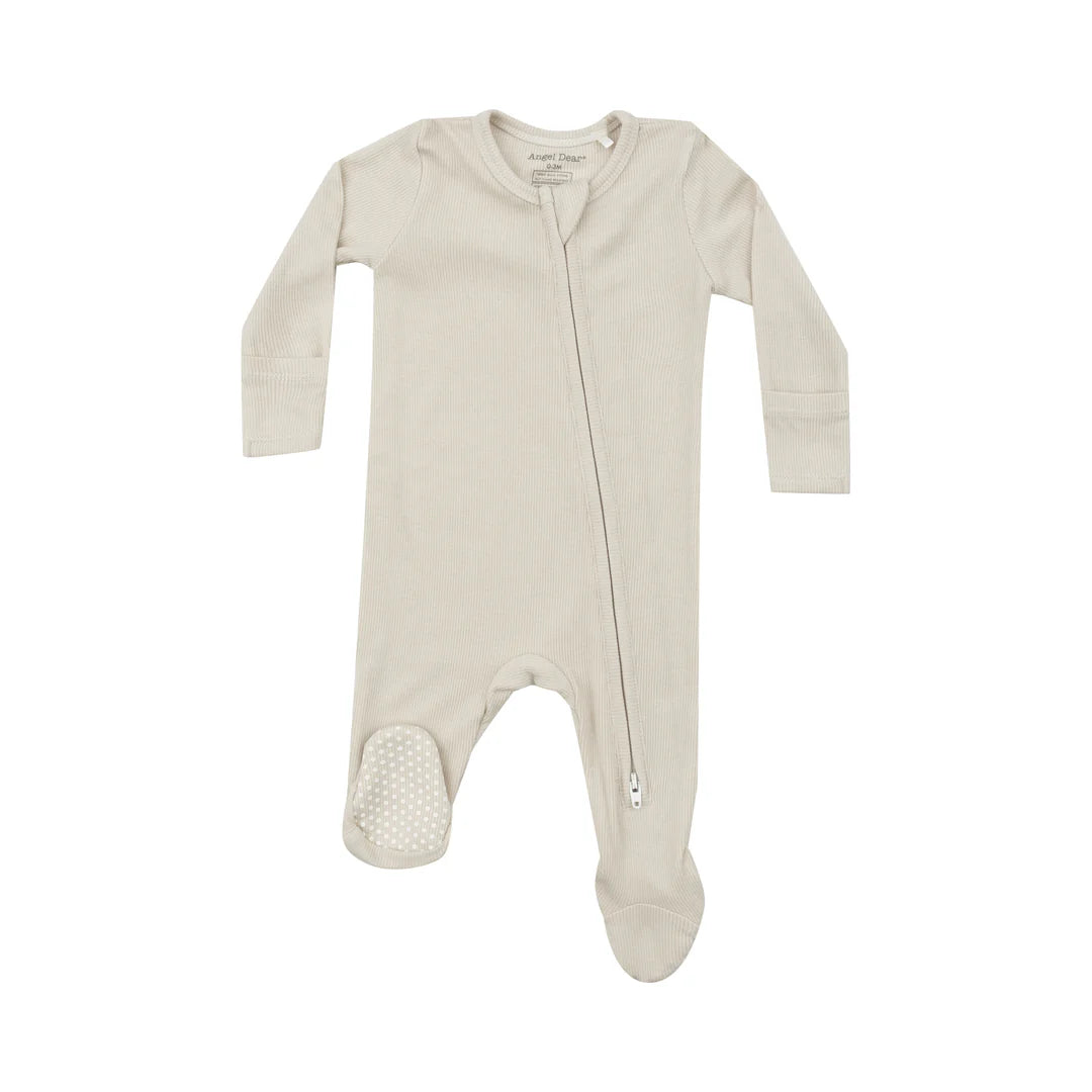 Solid Birch Newborn Footie PJ’s