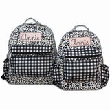 Leopard & Gingham Backpack - PREORDER