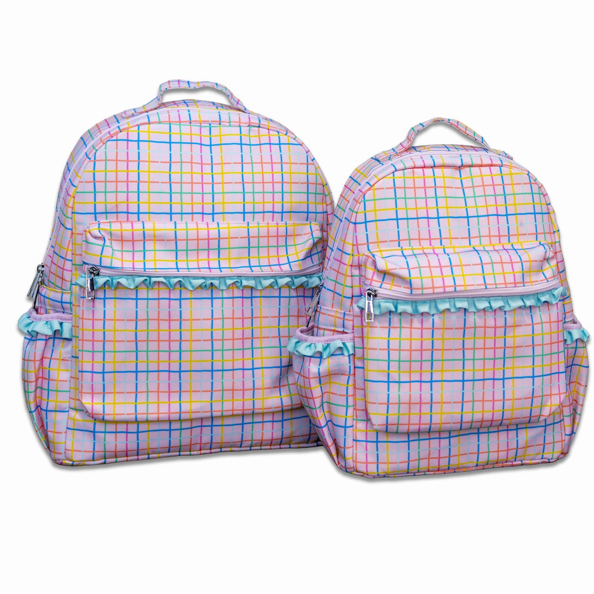 Pink Plaid Backpack - PREORDER