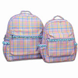 Pink Plaid Backpack - PREORDER