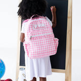 Pink Gingham Backpack - PREORDER