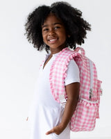 Pink Gingham Backpack - PREORDER