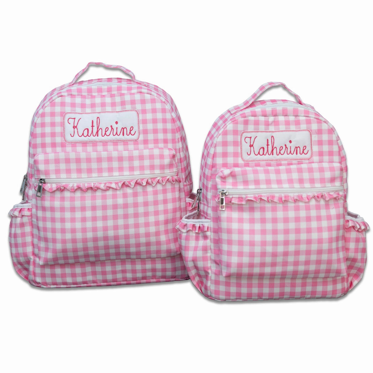 Pink Gingham Backpack - PREORDER