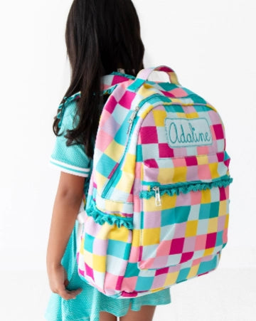 Girl Check Backpack - PREORDER