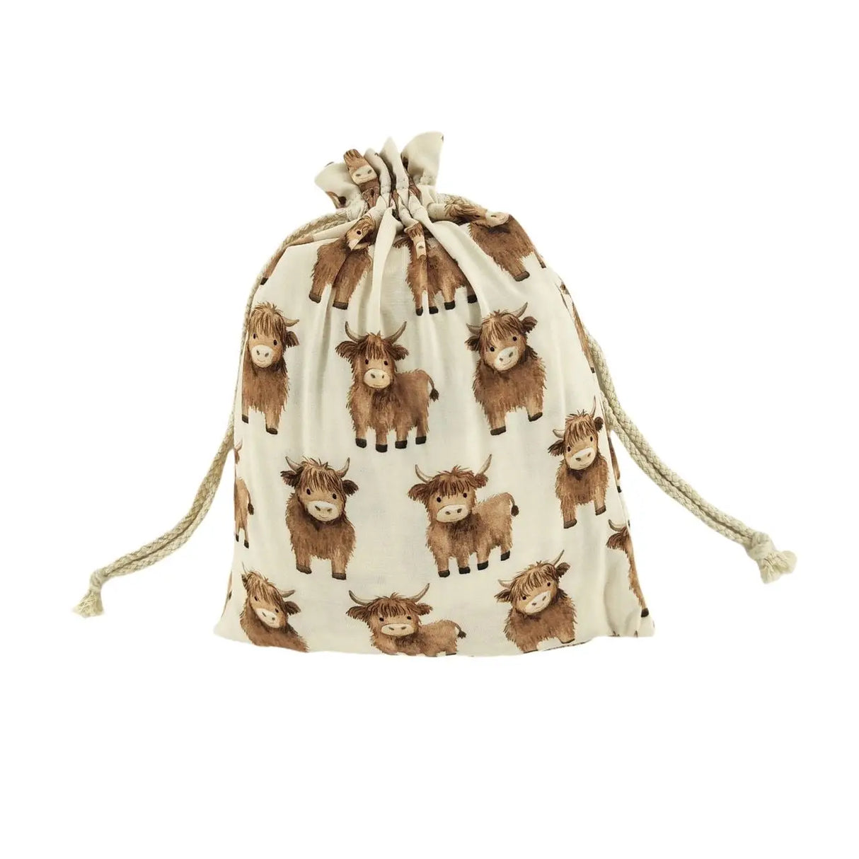 Highland Cow Bamboo Crib Sheet