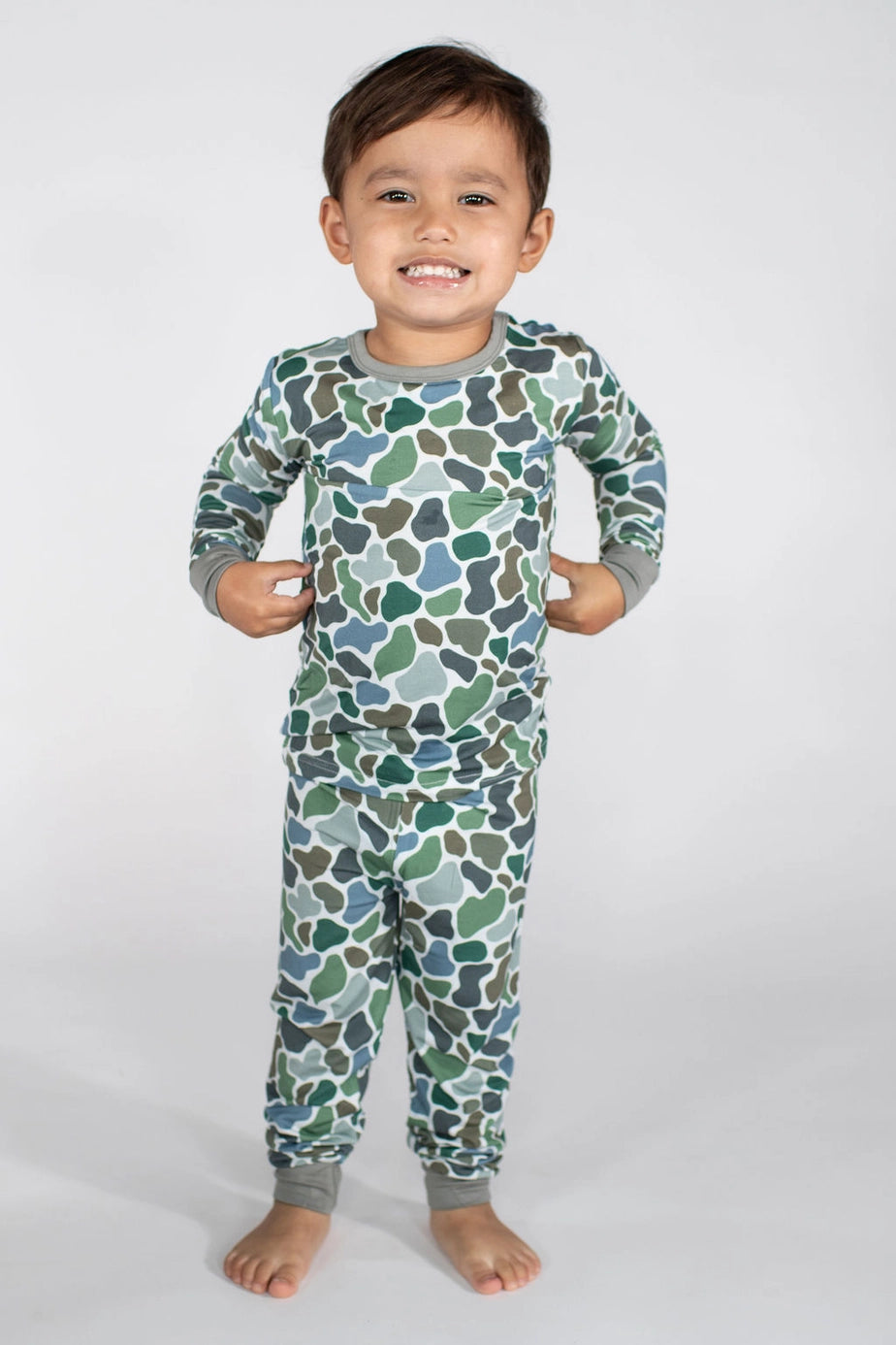 Retro Camo L/S Bamboo Pajamas