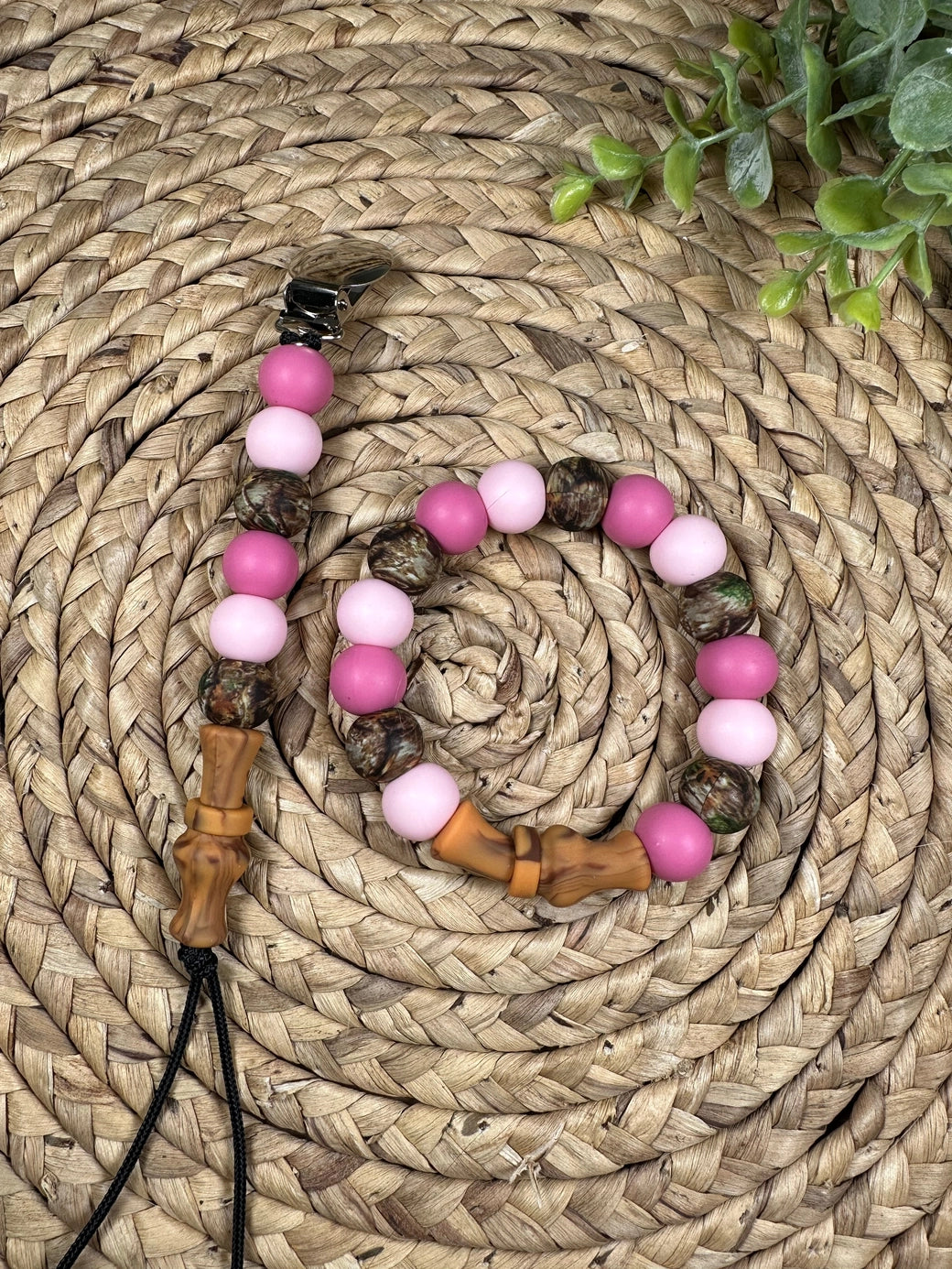 Duck Call Pink & Camo Max 5 Paci Clip