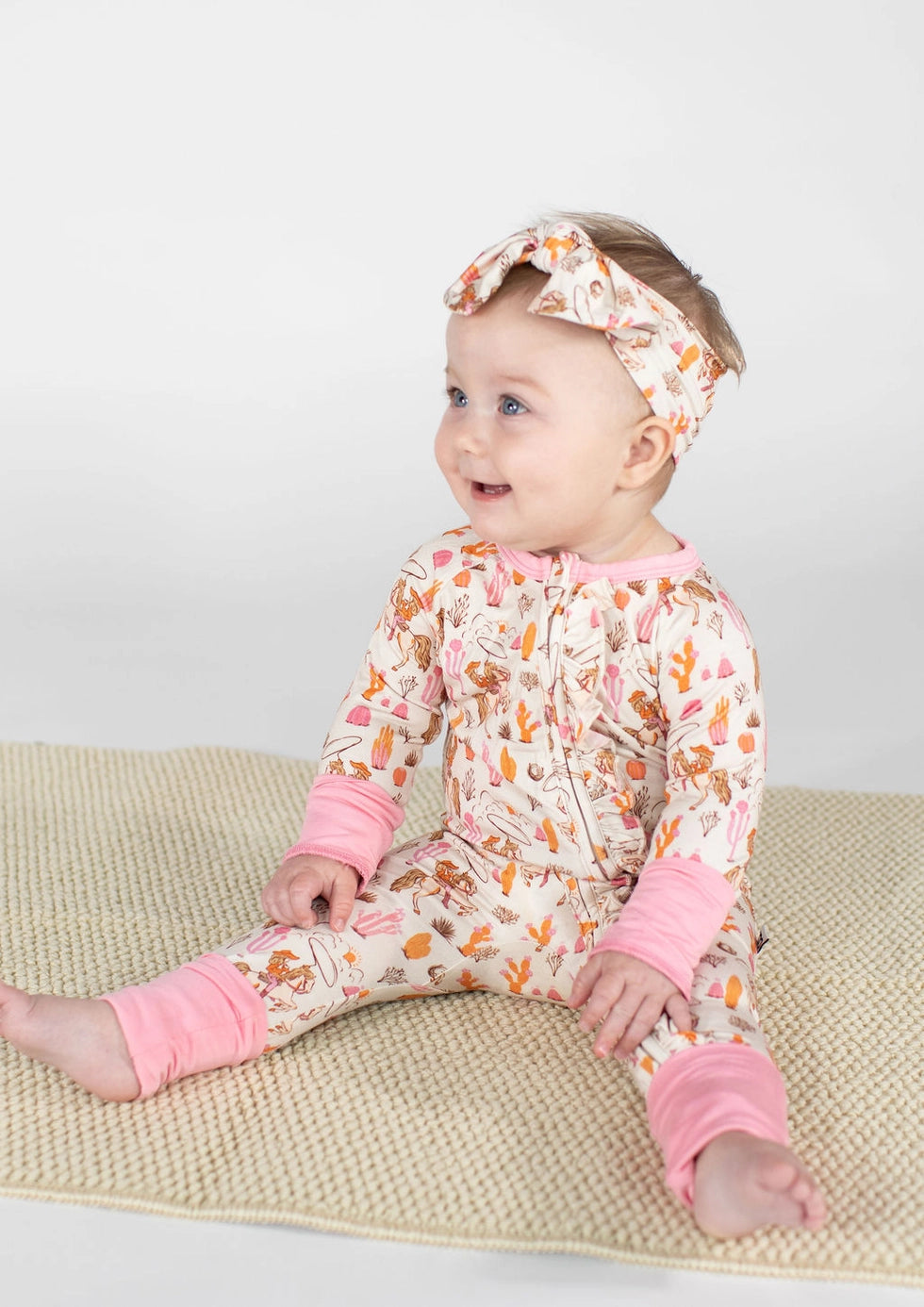 Saddle Up, Cowgirl Bamboo 2-Way Zipper PJ’s