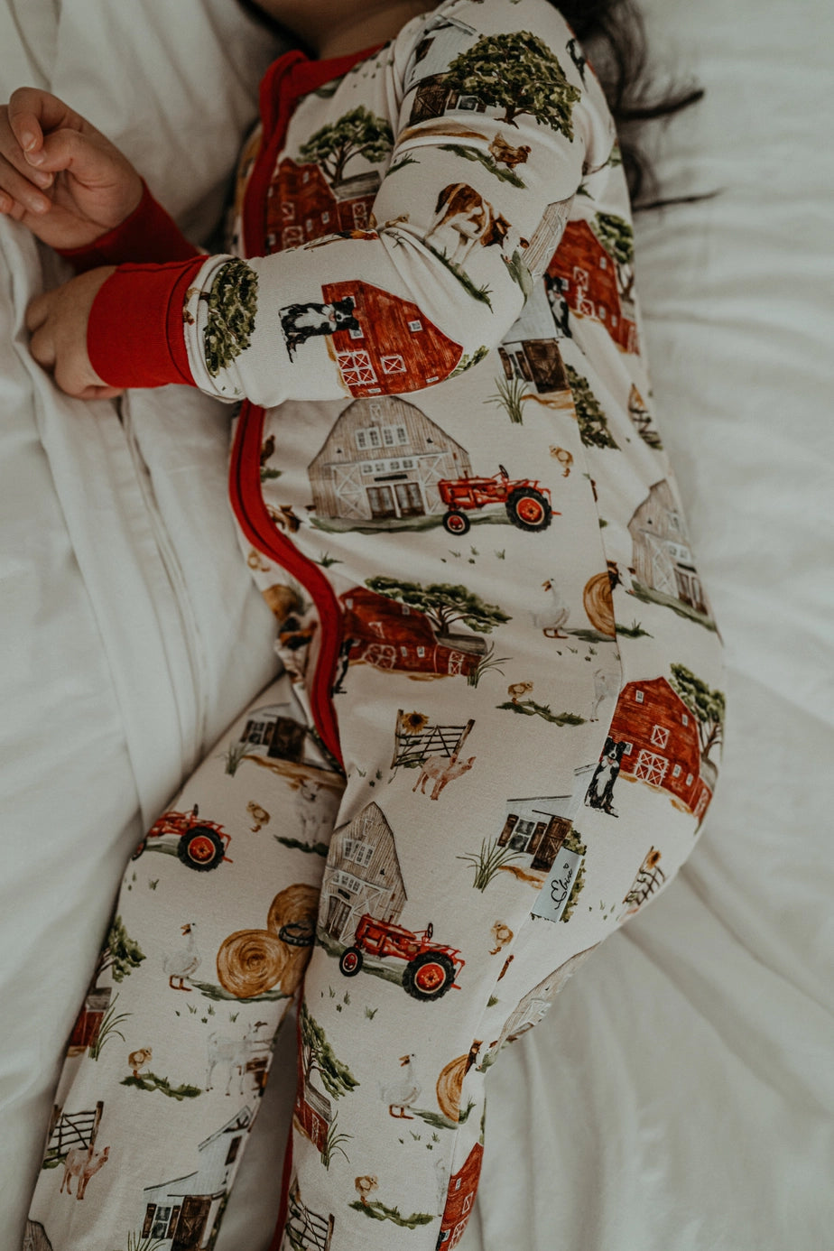 Watercolor Farm 2-Way Zipper Pj’s