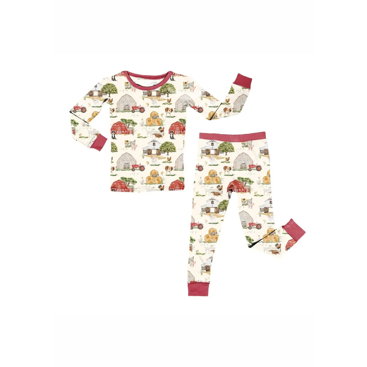 Watercolor Farm 2-Piece PJ Set