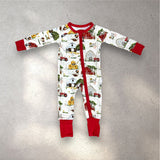 Watercolor Farm 2-Way Zipper Pj’s