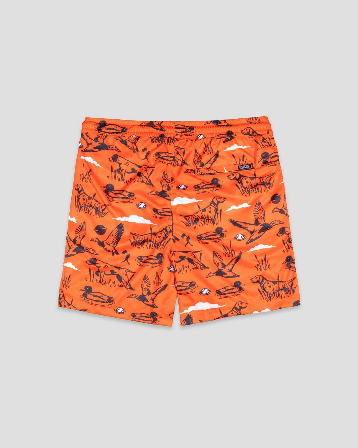 Hardball Hunter Diamond Air Mesh Shorts: Orange