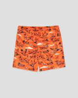 Hardball Hunter Diamond Air Mesh Shorts: Orange