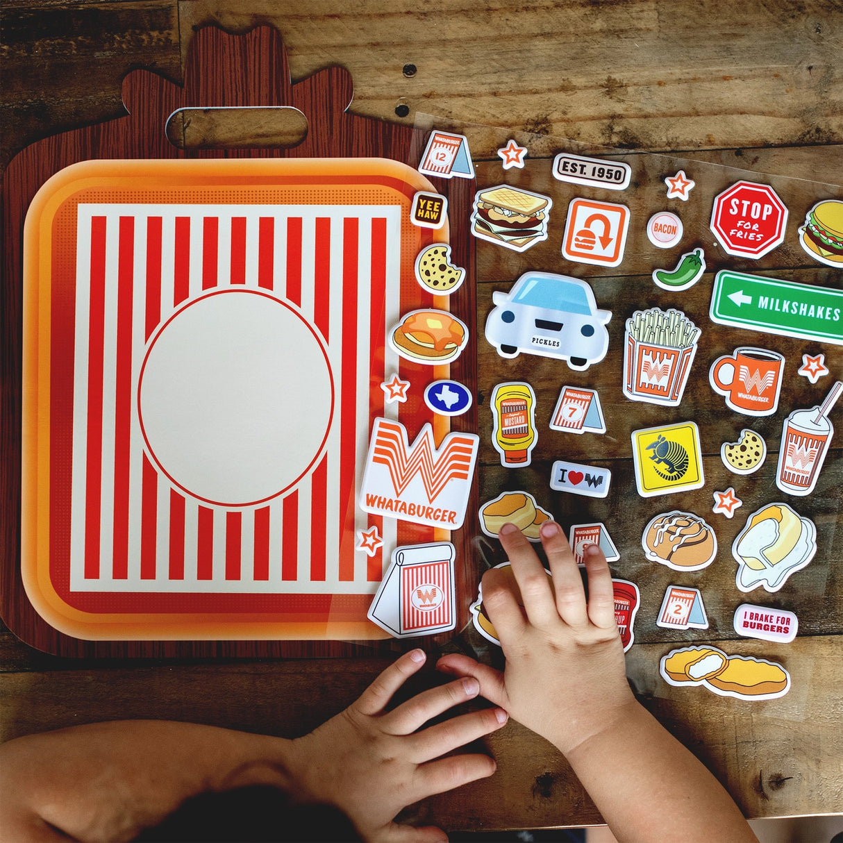 Whataburger Reusable Sticker Book