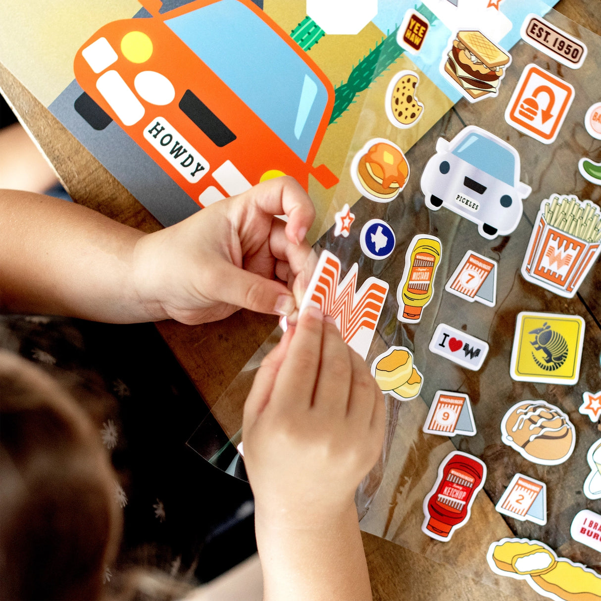 Whataburger Reusable Sticker Book