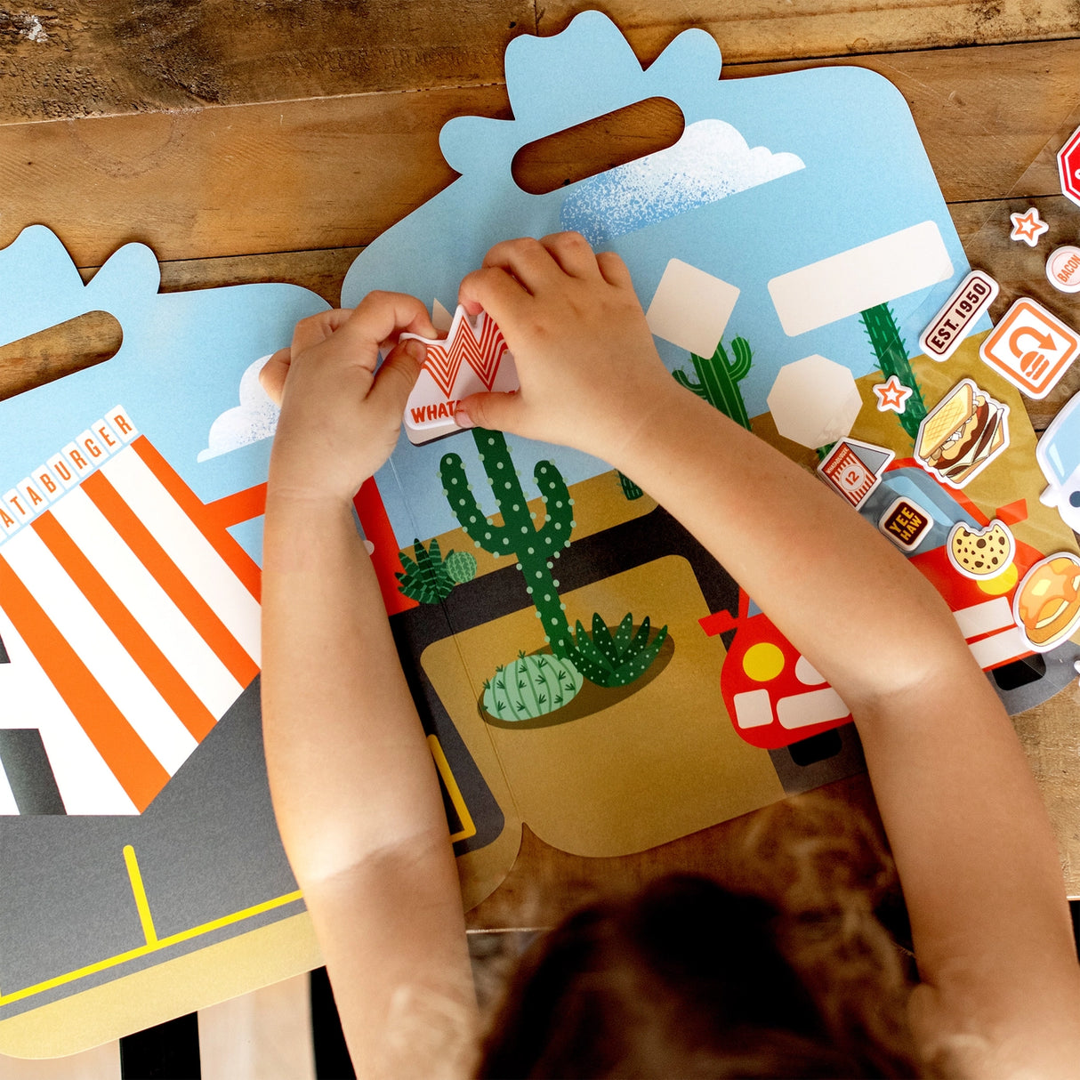 Whataburger Reusable Sticker Book