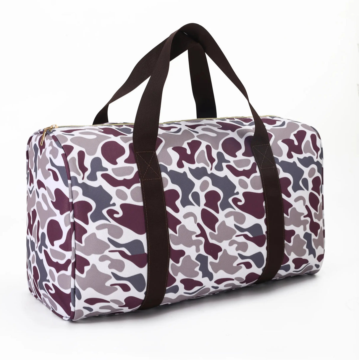 Maroon Camo Duffle Bag