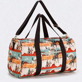 Western Mountain Scene Duffle Bag