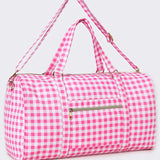 Pink Ruffle Gingham Duffle Bag