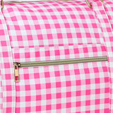 Pink Ruffle Gingham Duffle Bag