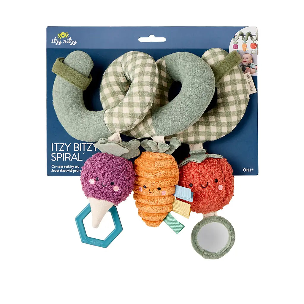 Veggie Itzy Bitzy Spiral Car seat Activity Toy