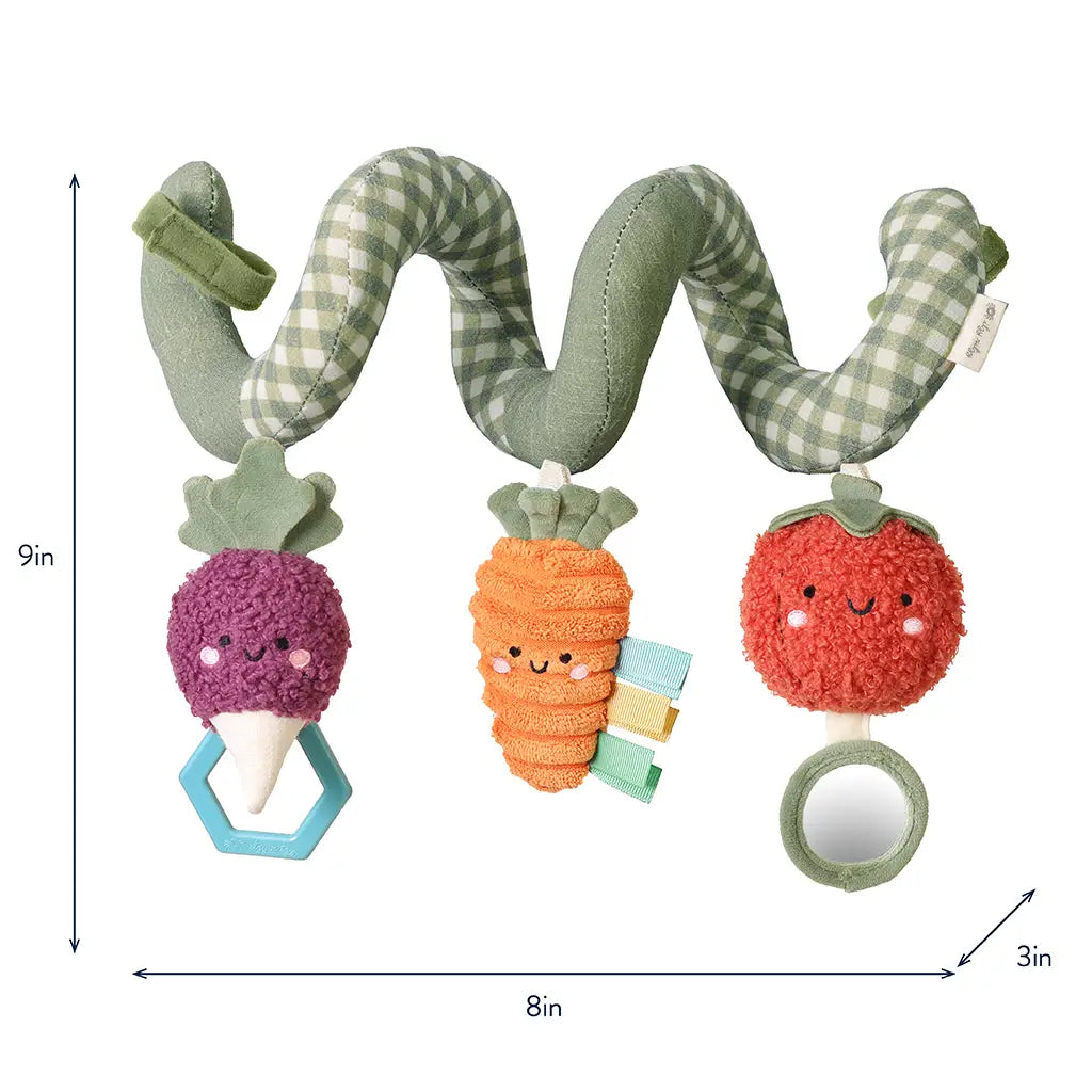 Veggie Itzy Bitzy Spiral Car seat Activity Toy