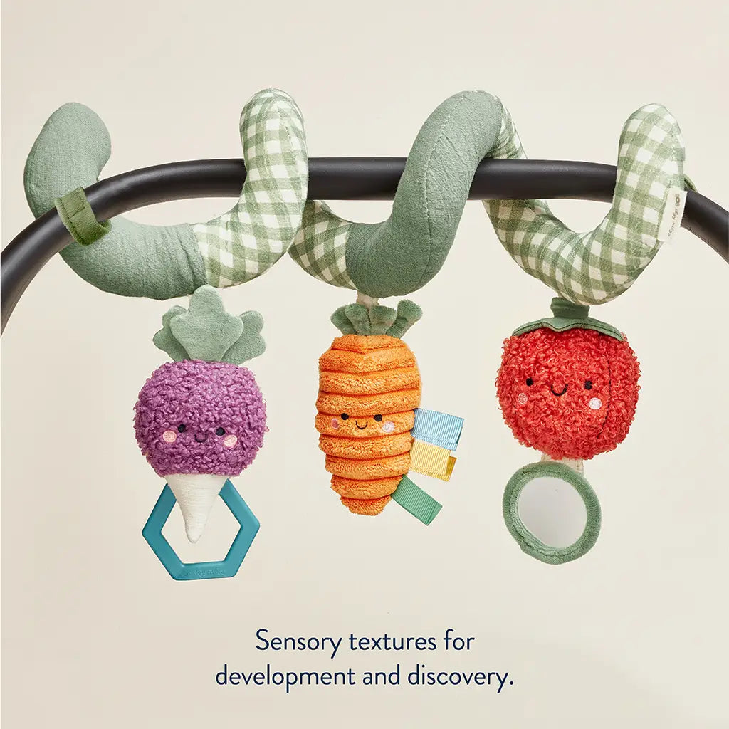 Veggie Itzy Bitzy Spiral Car seat Activity Toy