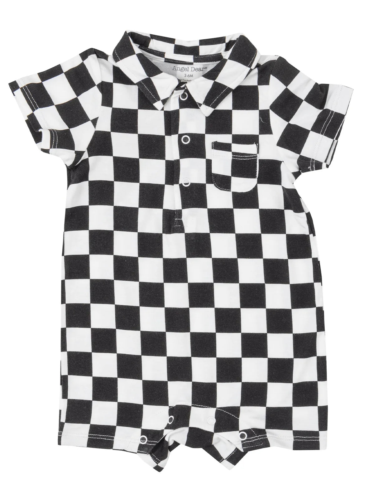 Checkerboard Polo Shortie Romper