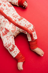 Classic Claus Bamboo Zipper PJ’s