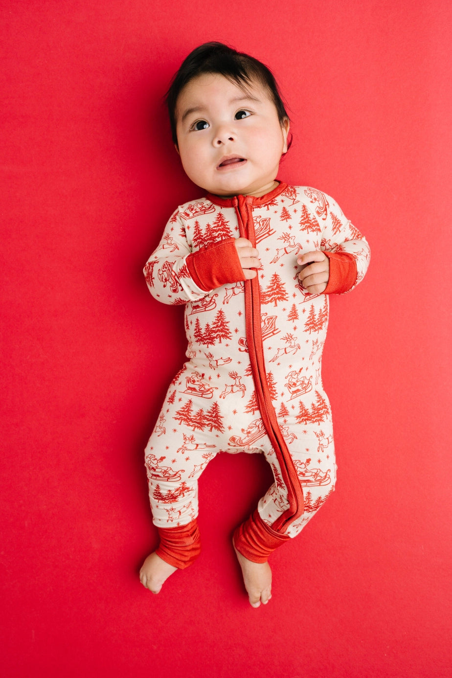 Classic Claus Bamboo Zipper PJ’s