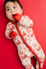 Classic Claus Bamboo Zipper PJ’s