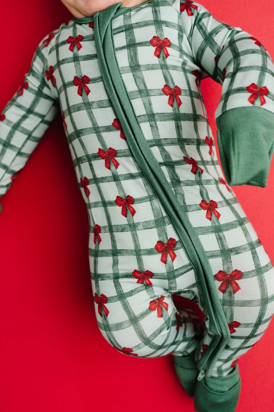 Gift Wrapped Bow Bamboo Zipper PJ