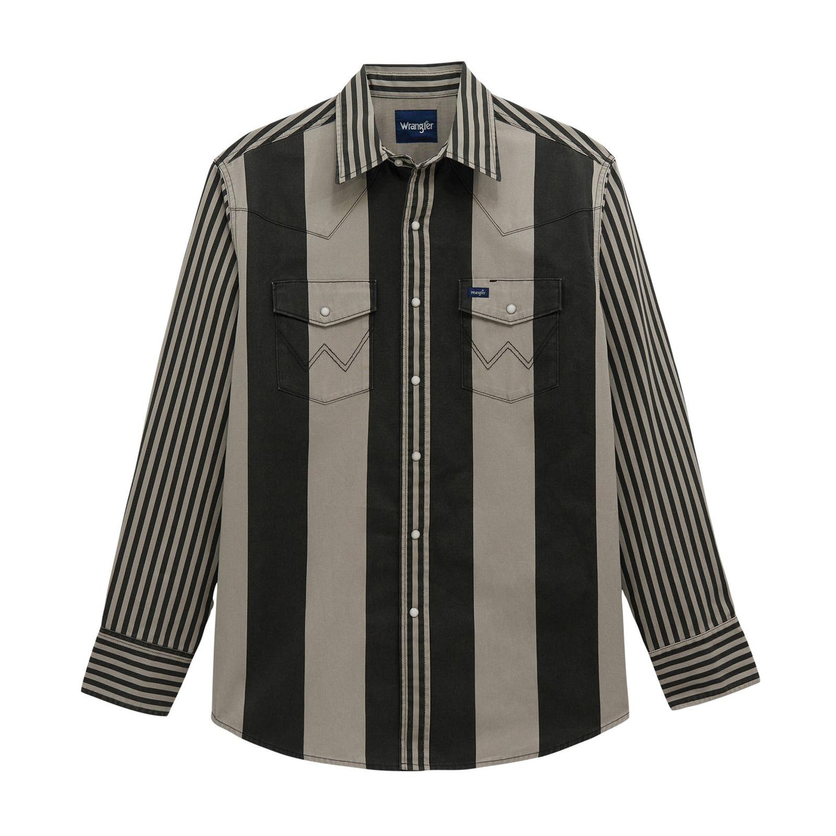 Vintage Brushpopper Black/Grey Pearl Snap
