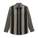 Vintage Brushpopper Black/Grey Pearl Snap